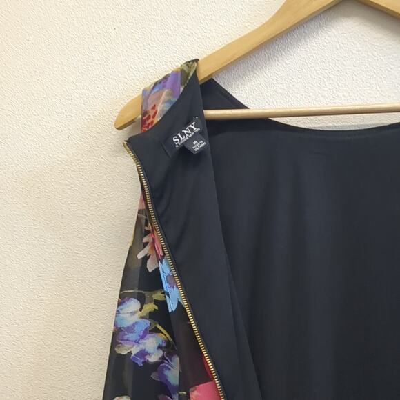 NWT SLNY Pink Asymmetrical Halter Cocktail Dress - Picture 6 of 7